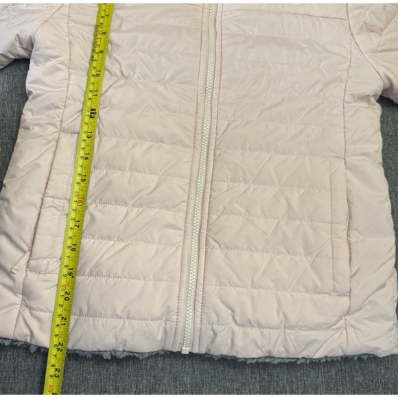 The North Face Mossbud Swirl Reversible Jacket Size 14-16 Pink/Grey (Flaw) - Picture 7 of 9